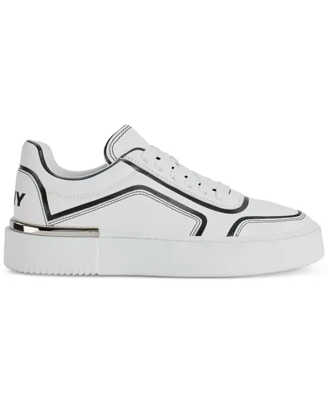 Women's Baylor Lace-Up Sneakers - White/ Black - 2