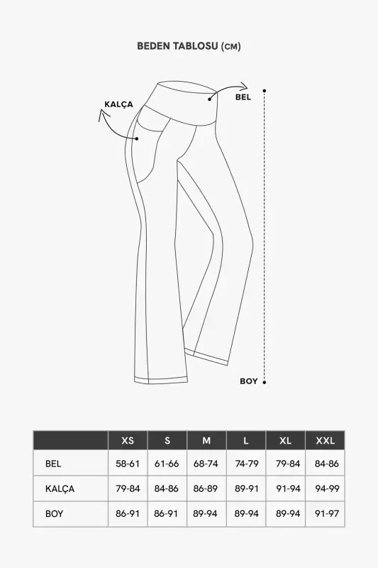 Kadın Bej Yüksek Bel Toparlayıcı Çift Cepli Ispanyol Paça Tayt Bootcut-Bej - 7