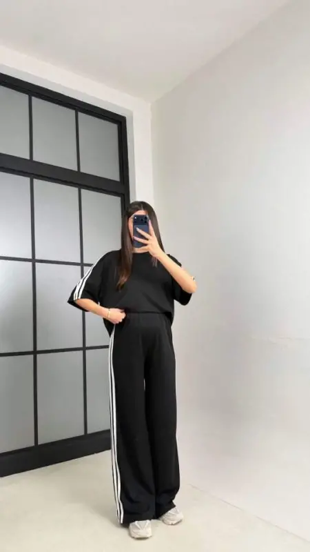 Kadın Beli Lastikli Paraşüt Kumaş Etek - 5