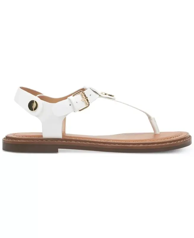 Women's Bennia Flat Thong Sandals - White - 2