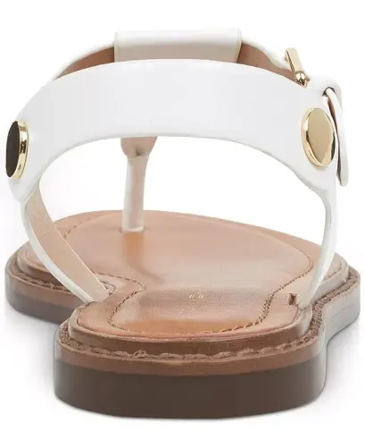 Women's Bennia Flat Thong Sandals - White - 3