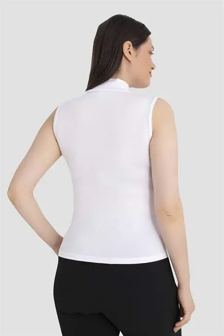 Kadın Beyaz Balıkçı Yaka 2'li Kolsuz Body - 5