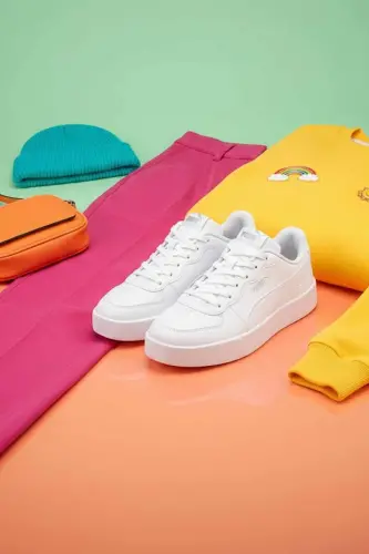 Kadın Beyaz Günlük Spor Ayakkabı Comfort Model RS-9-Beyaz - 3