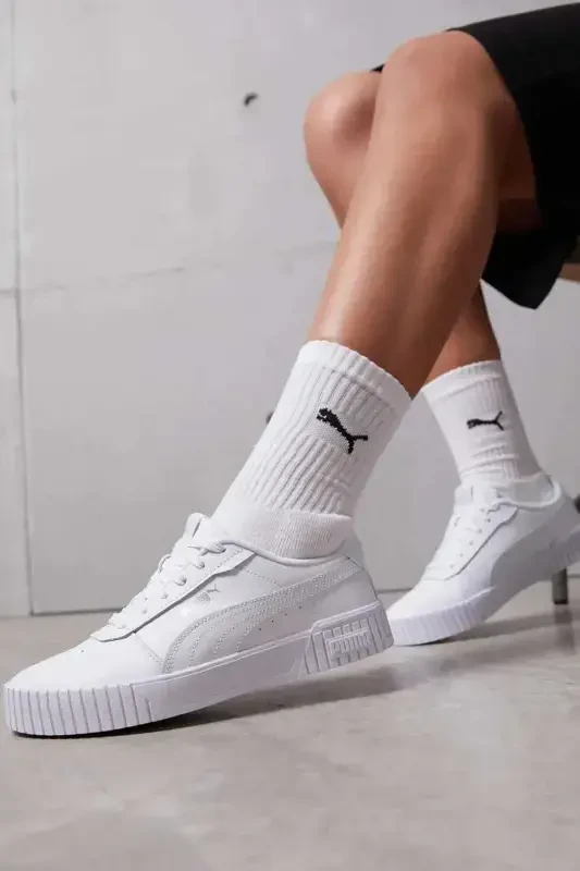 Kadın Beyaz Günlük Spor Carina 2.0 Kadın Sneaker Ayakkabı 386185-02 BEYAZ-BeyazXW3 - PUMA