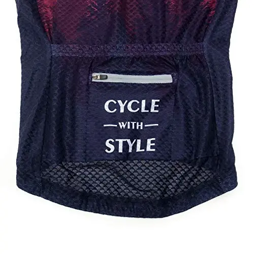 Women Cycling Jersey Set Red Short Sleeve+5D Padded Bike Shorts Quick-Dry Reflective 4-Pockets S-3XL - 5
