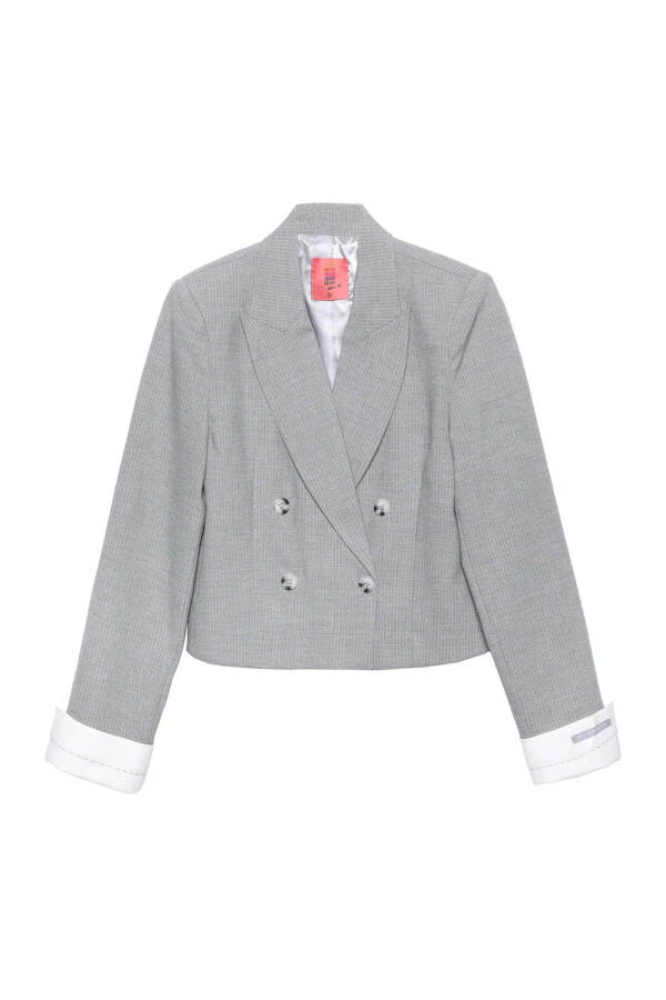 Kadın Blazer Ceket Gri 510042 - 10