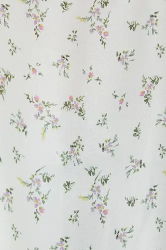 Kadın Bluz-Renkli / Yeşil Desenli - 6