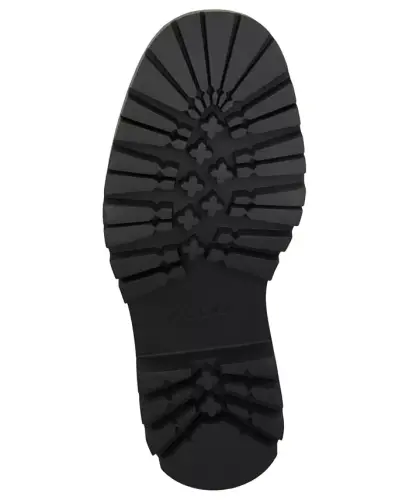 Women's Brixtonn Chain Lug Loafers - Black Leather - 5