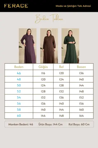 Kadın Büyük Beden Puantiyeli Elbise-Lacivert - 8