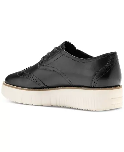 Women's Grand City Platform Oxfords - Black, Ivory - 7
