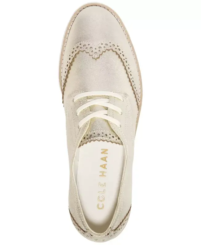 Women's Grand City Platform Oxfords - Black, Ivory - 8