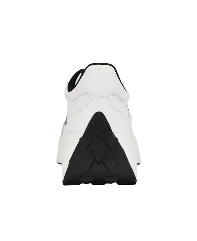 Women's Calebb Chunky Platform Fashion Sneakers - White/Black - 3