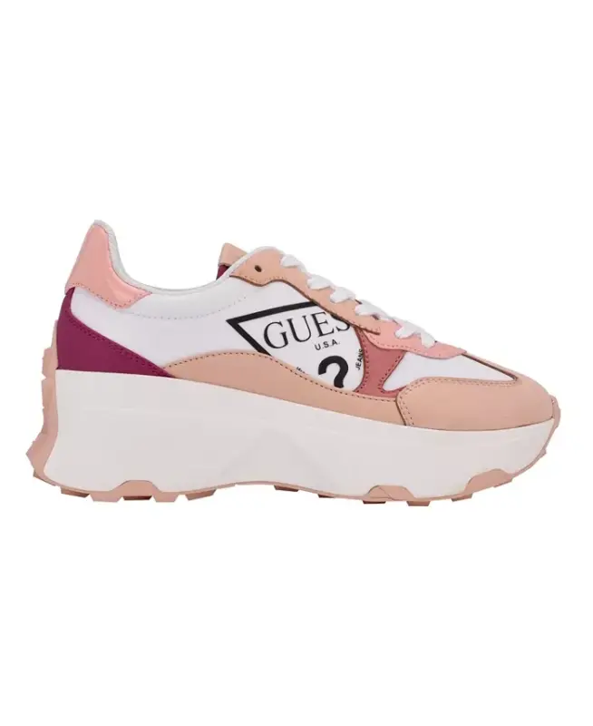 Women's Calebb Chunky Platform Fashion Sneakers-Pink/White - 2