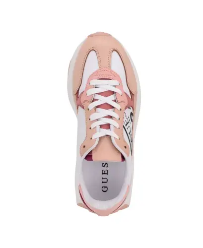 Women's Calebb Chunky Platform Fashion Sneakers-Pink/White - 4
