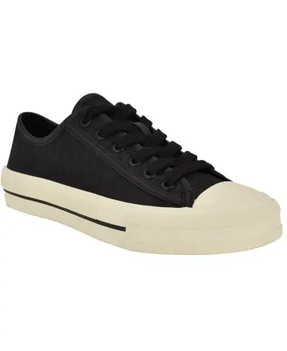 Women's Carey Jacquard Logo Lace-Up Sneakers - Black Logo 