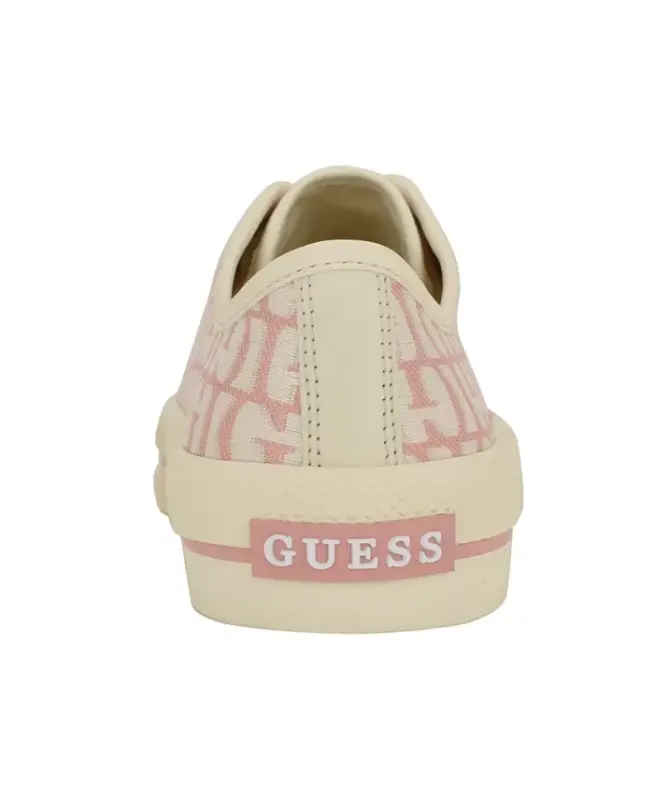 Women's Carey Jacquard Logo Lace-Up Sneakers - Pink Logo - 3