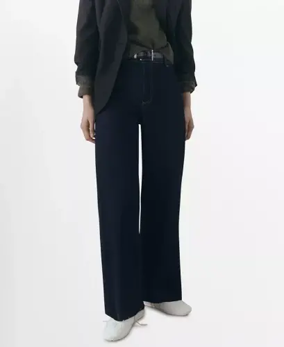 Women's Catherin Culotte High-Rise Jeans - Open Blue - 1