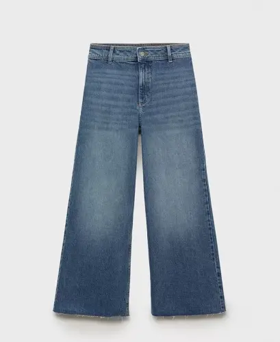 Women's Catherin Culotte High-Rise Jeans - Medium Blue - 8