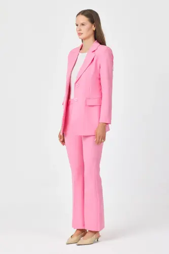 Kadın Ceket Pantolon Takım Pembe - ŞekerPembe - 3