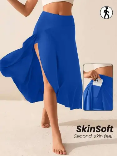 Kadın Cep Detay Taytlı Sandy Etek - 3