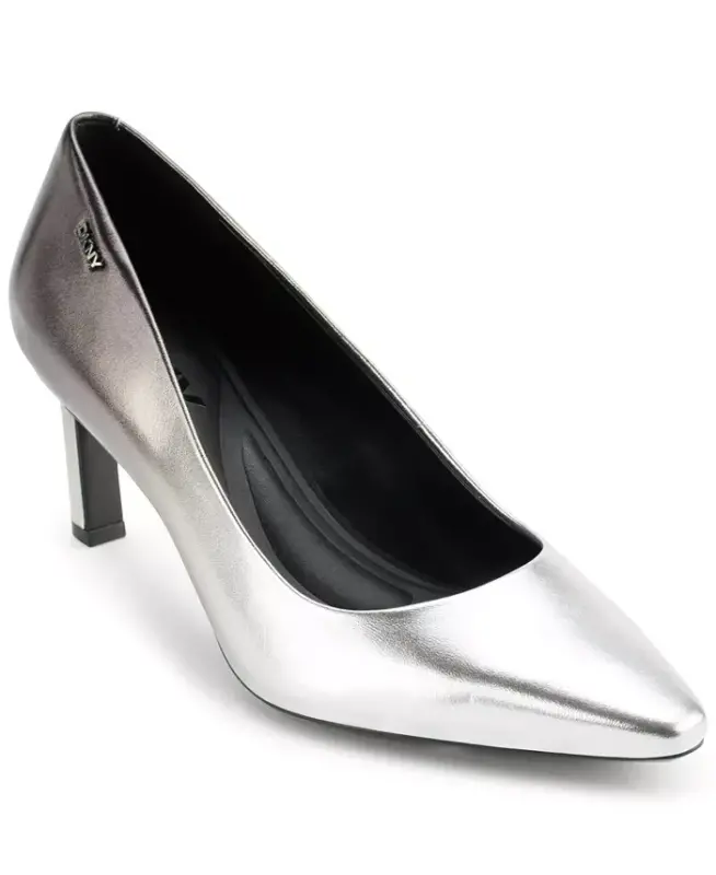 Women's Charlie Slip-On Pumps - Pewter/Silver - DKNY