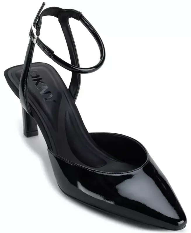 Women's Charolette Ankle Strap Pumps - Black - DKNY