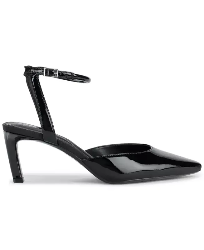 Women's Charolette Ankle Strap Pumps - Black - 2