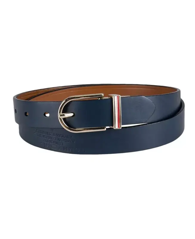 Women's Reversible Dress Casual Belt - Tan, Navy - 2