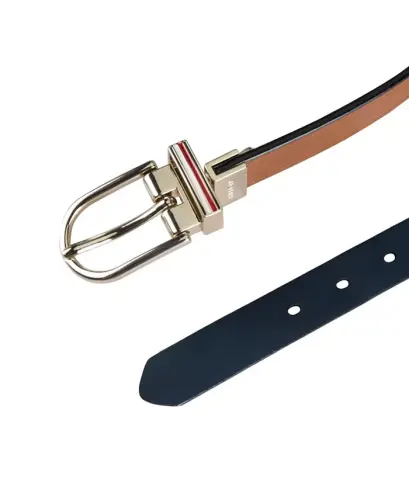 Women's Reversible Dress Casual Belt - Tan, Navy - 4