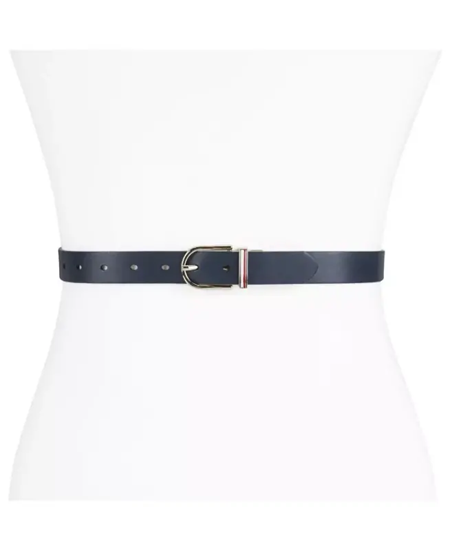 Women's Reversible Dress Casual Belt - Tan, Navy - 7