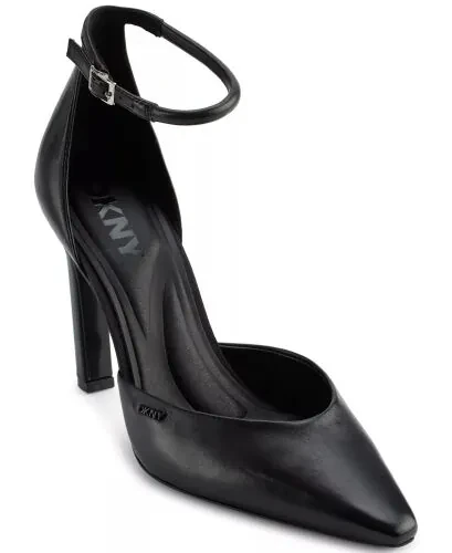 Women's Cillian Ankle Strap Pumps-Black - DKNY