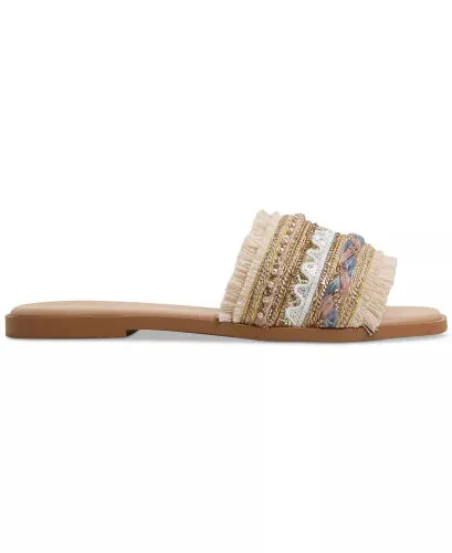 Women's Coralya Embellished Flat Sandals-Pink Woven - ALDO (1)