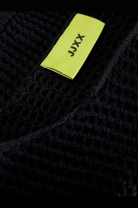 Kadın Crop Kroşe Kazak - Presley - Black - 6