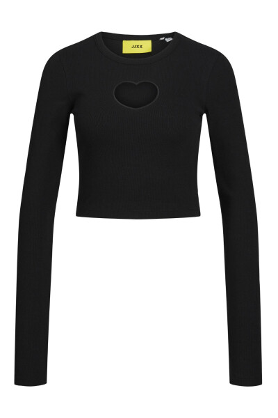 Kadin Cut Out / Pencereli Uzun Kollu Crop Top - Fillipa - 2