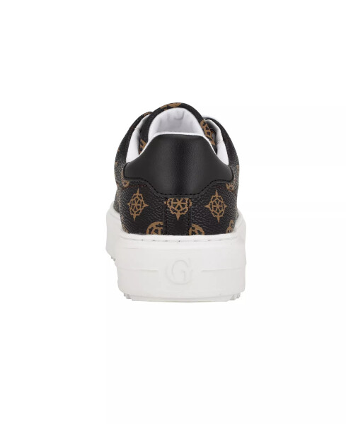 Women's Denesa Treaded Platform Lace-Up Sneakers - Dark Brown Logo - 3