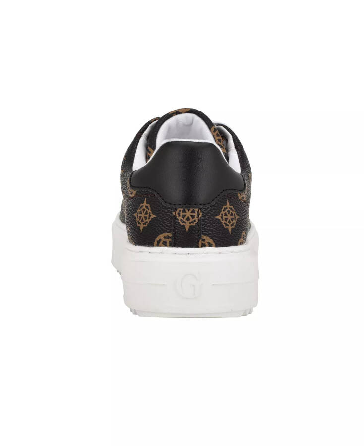 Women's Denesa Treaded Platform Lace-Up Sneakers - Dark Brown Logo - 3