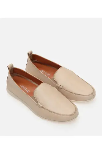 Kadın Deri Bej Loafer - BEJ-BEIGE - HOTIÇ (1)