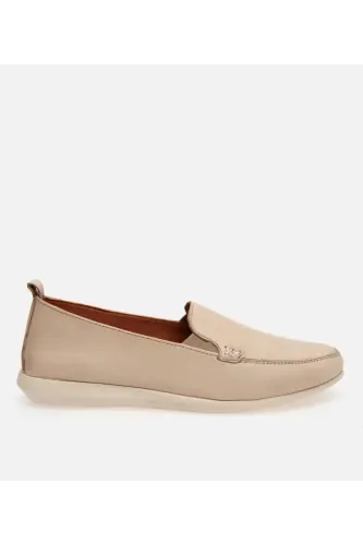 Kadın Deri Bej Loafer - BEJ-BEIGE - 1