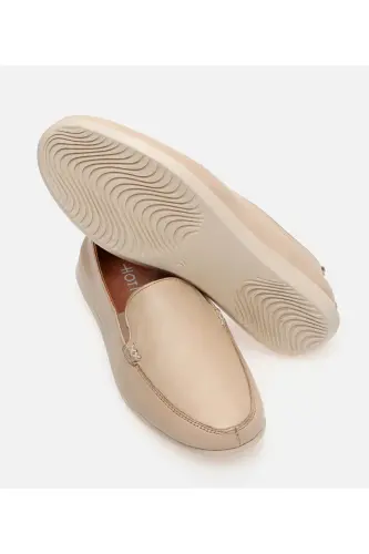 Kadın Deri Bej Loafer - BEJ-BEIGE - 6