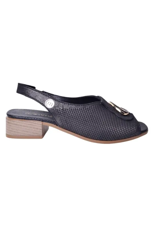 Kadın Deri Sandalet D25YS-2720 - Çelik - MAMMAMIA