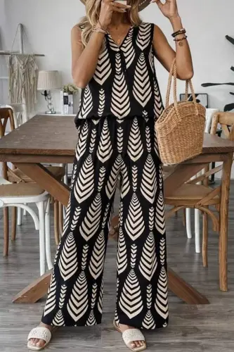 Kadın Desenli Dokuma Viskon Takım - BÜYÜKBEDENIZ (1)