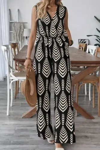 Kadın Desenli Dokuma Viskon Takım - 1