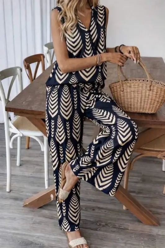 Kadın Desenli Dokuma Viskon Takım - 3