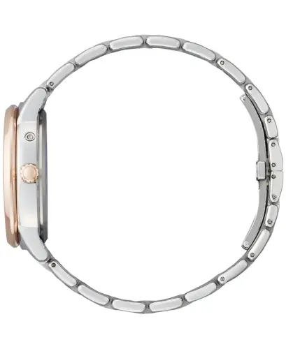 Women's Eco-Drive Calendrier Diamond Accent Two-Tone Stainless Steel Bracelet Watch 37mm - Rose Gold Two Tone - 2