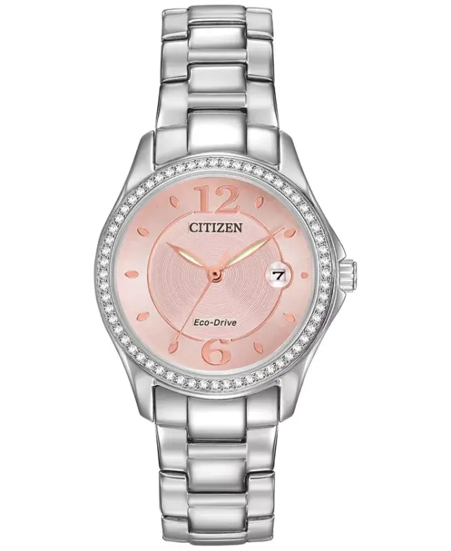 Women's Eco-Drive Stainless Steel Bracelet Watch 29mm FE1140-86X - CITIZEN
