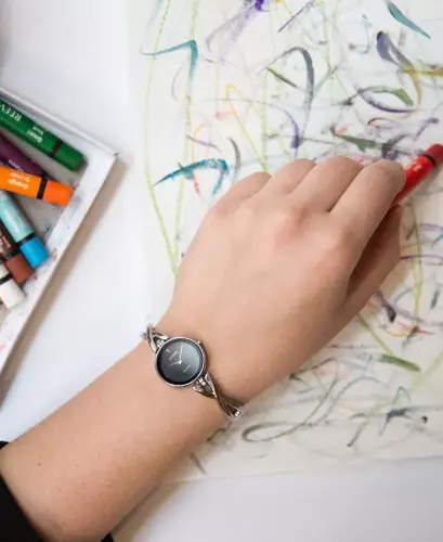 Women's Eco-Drive Stainless Steel Bangle Bracelet Watch 23mm EX1420-50E - No Color - 2