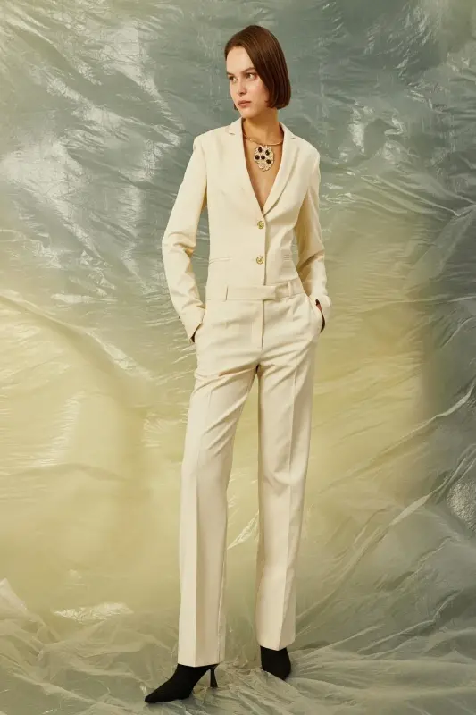 Ecru-Jumpsuit für Damen - Ecru - 2