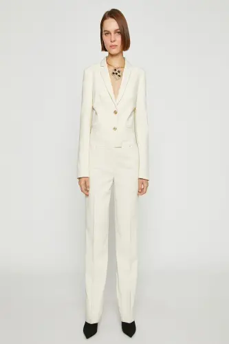 Ecru-Jumpsuit für Damen - Ecru - 4