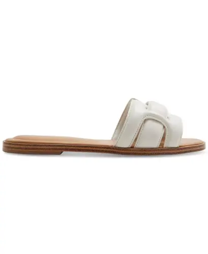 Women's Elenaa Studded Flat Slide Sandals-White Bone - ALDO (1)