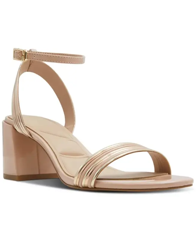Women's Emelda Two-Piece Dress Sandals - Bone Metallic - ALDO